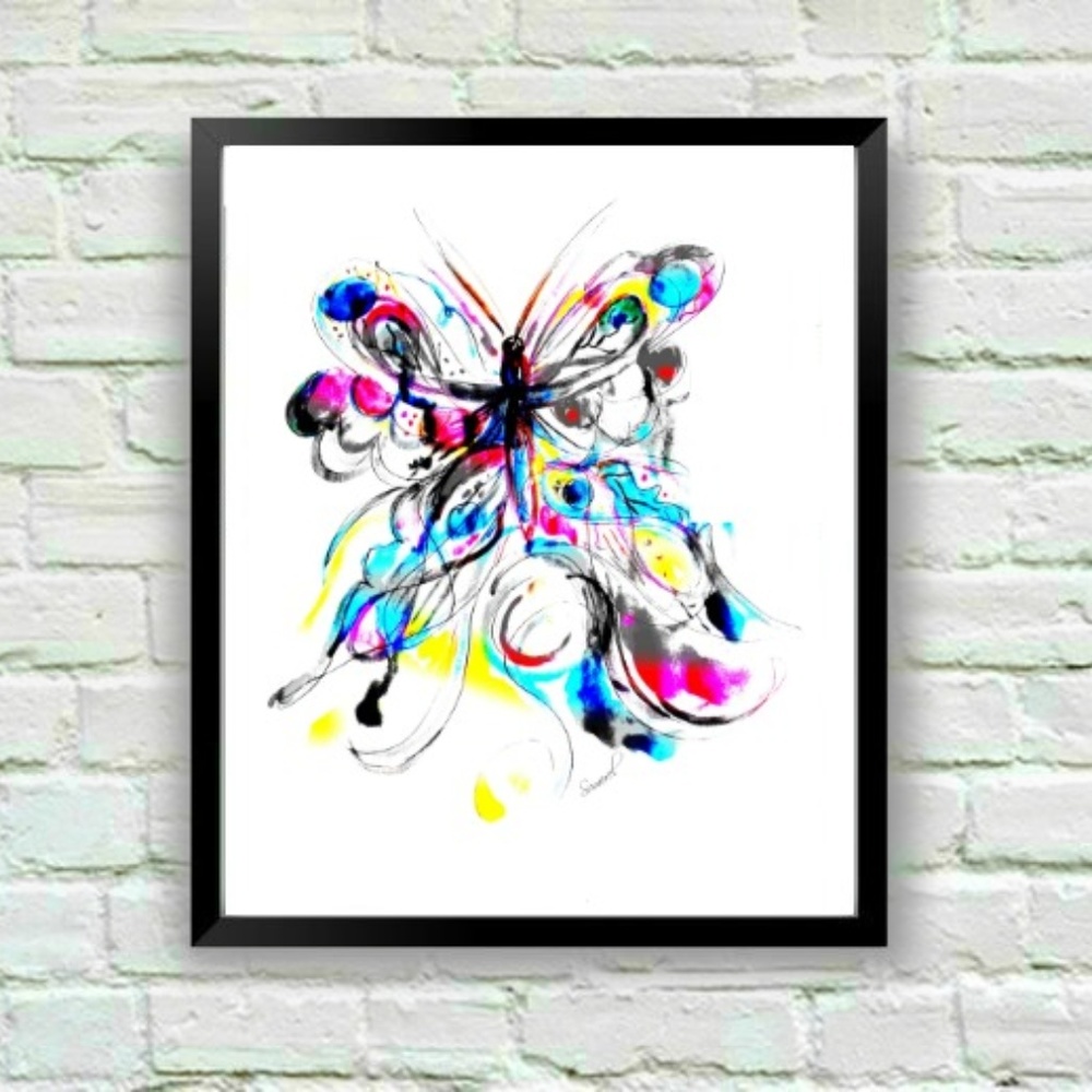 8" x 10" Dragonfly II Art Print Signed by Artist